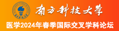 男人操插美女骚穴视频南方科技大学医学2024年春季国际交叉学科论坛